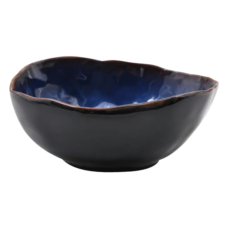 Blue Elegant Mediterranean Salad Bowl