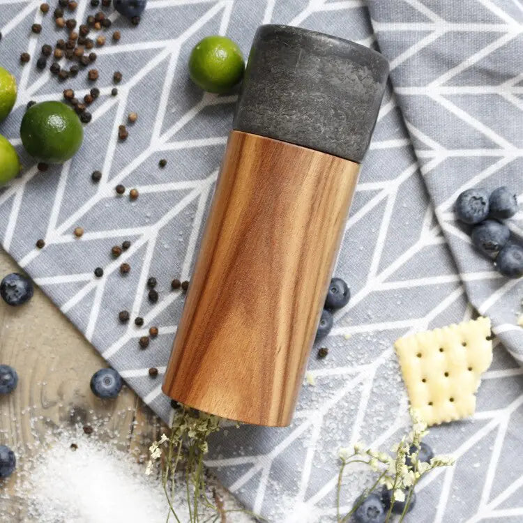 **SOLD OUT** Wooden Marble Salt Or Pepper Grinder