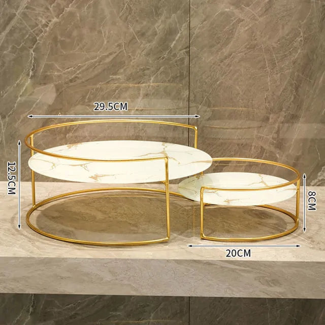 Marble Glass Plate Storage Rack
