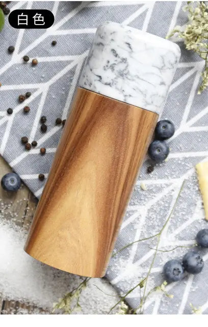 **SOLD OUT** Wooden Marble Salt Or Pepper Grinder