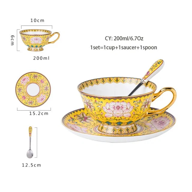 European Antique Coffee Cup