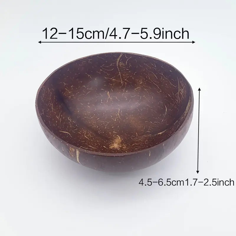 Coconut Bowl Spoon Tableware Set
