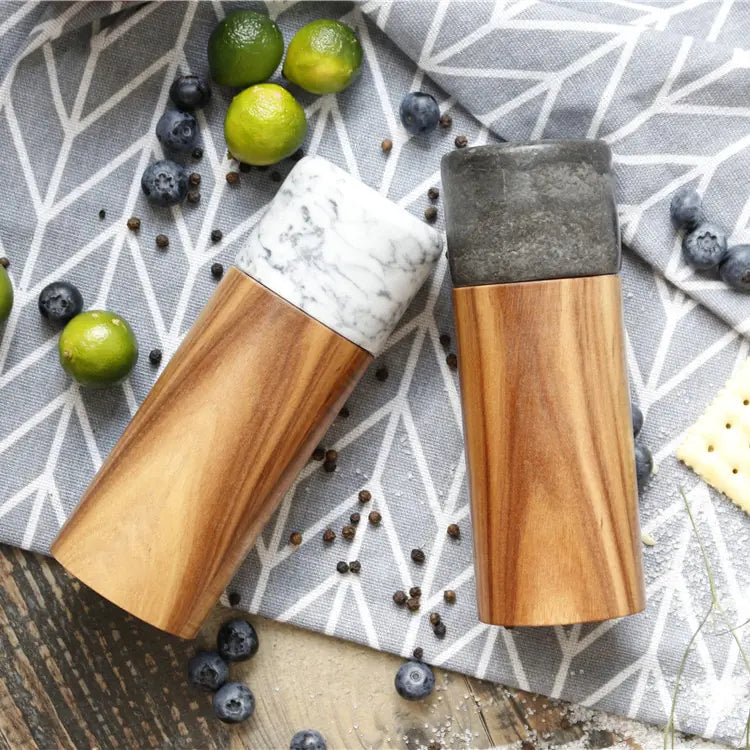 **SOLD OUT** Wooden Marble Salt Or Pepper Grinder