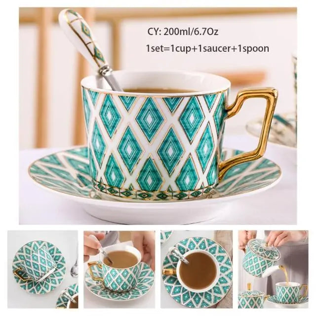 European Antique Coffee Cup